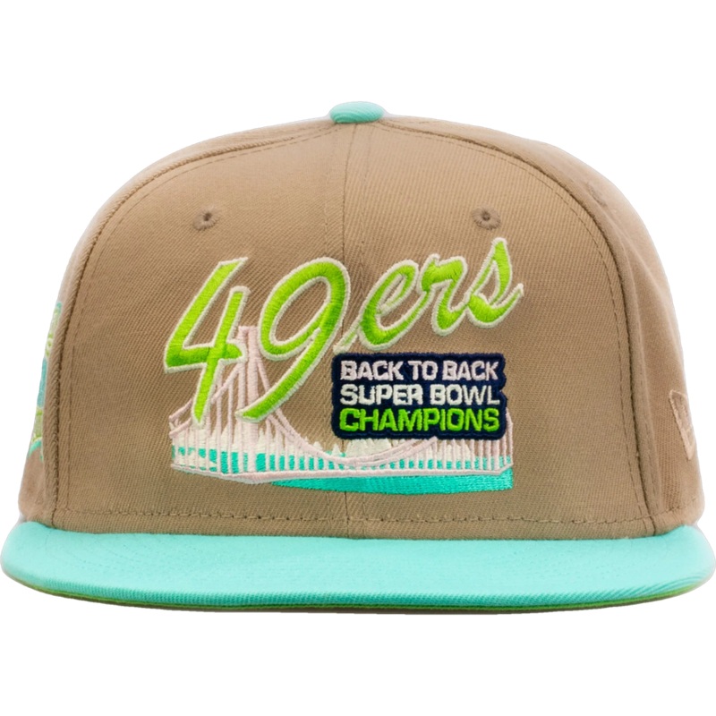New Era x Shoe Palace San Francisco 49ers ‘Winter Wonderland’ Beige/Mint 2023 59FIFTY Fitted Hat