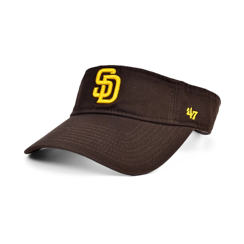 San Diego Padres ’47 Brand MLB Visor Brown Crown/Visor Yellow Logo