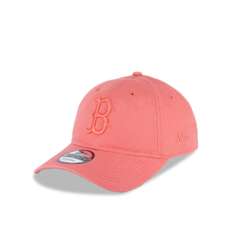 Boston Red Sox New Era MLB 9TWENTY 920 Adjustable Cap Hat Pink Crown/Visor Pink Logo (Color Pack)