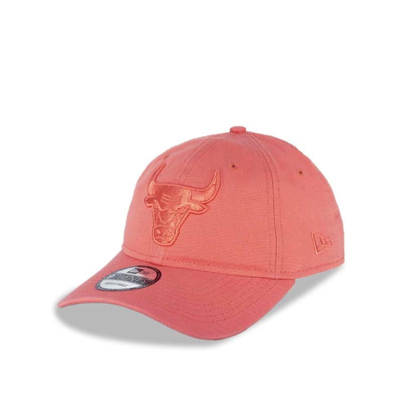 Chicago Bulls New Era NBA 9TWENTY 920 Adjustable Cap Hat Pink Crown/Visor Pink Logo (Color Pack)