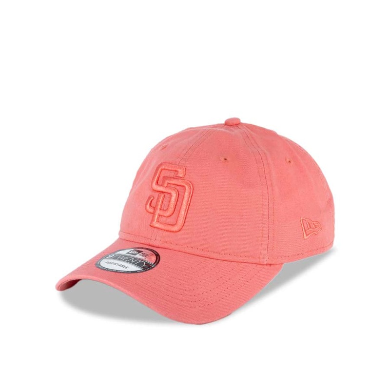 San Diego Padres New Era MLB 9TWENTY 920 Adjustable Cap Hat Pink Crown/Visor Pink Logo (Color Pack)