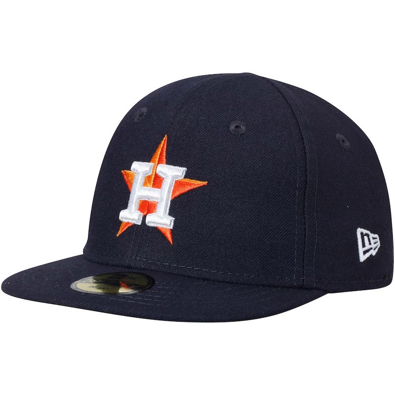 (Infant) Houston Astros New Era MLB 59FIFTY 5950 Fitted Cap Hat Navy Crown/Visor Team Color Logo (My 1st First)