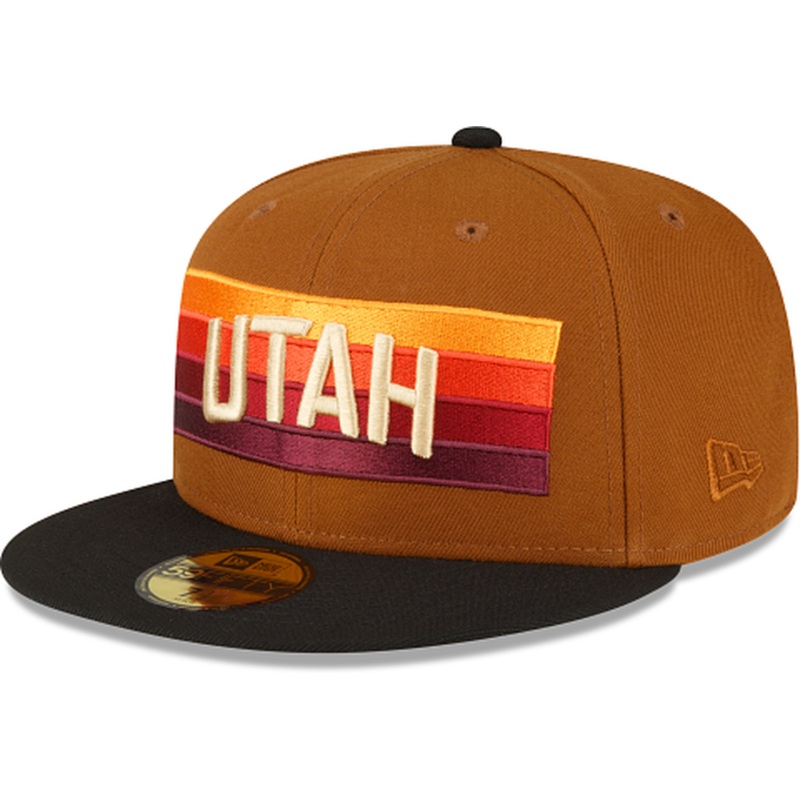 New Era Just Caps Chestnut Utah Jazz 2023 59FIFTY Fitted Hat