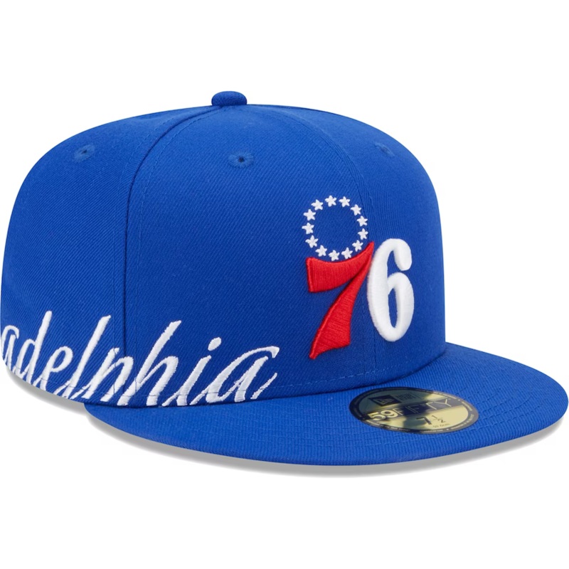 New Era Philadelphia 76ers Side Arch Jumbo 59FIFTY Fitted Hat