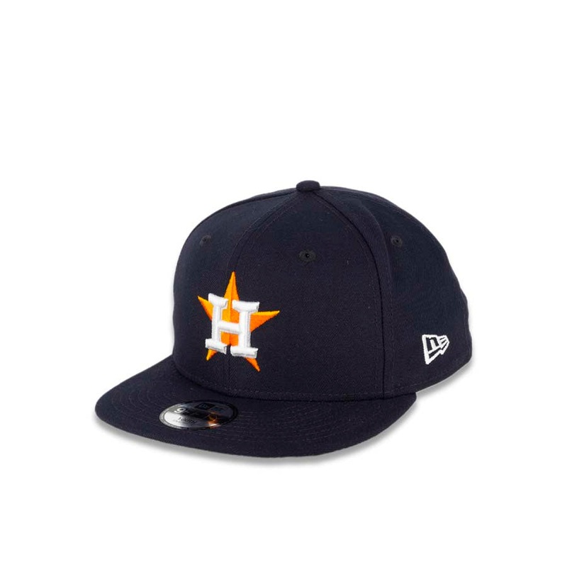 (Youth) Houston Astros New Era MLB 9FIFTY 950 Kid Snapback Cap Hat Navy Crown/Visor Team Color Logo