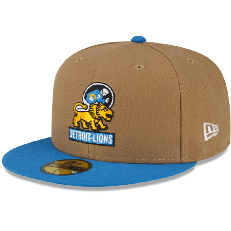 New Era Detroit Lions Throwback 2023 59FIFTY Fitted Hat