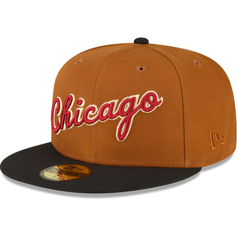 New Era Just Caps Chestnut Chicago Bulls 2023 59FIFTY Fitted Hat
