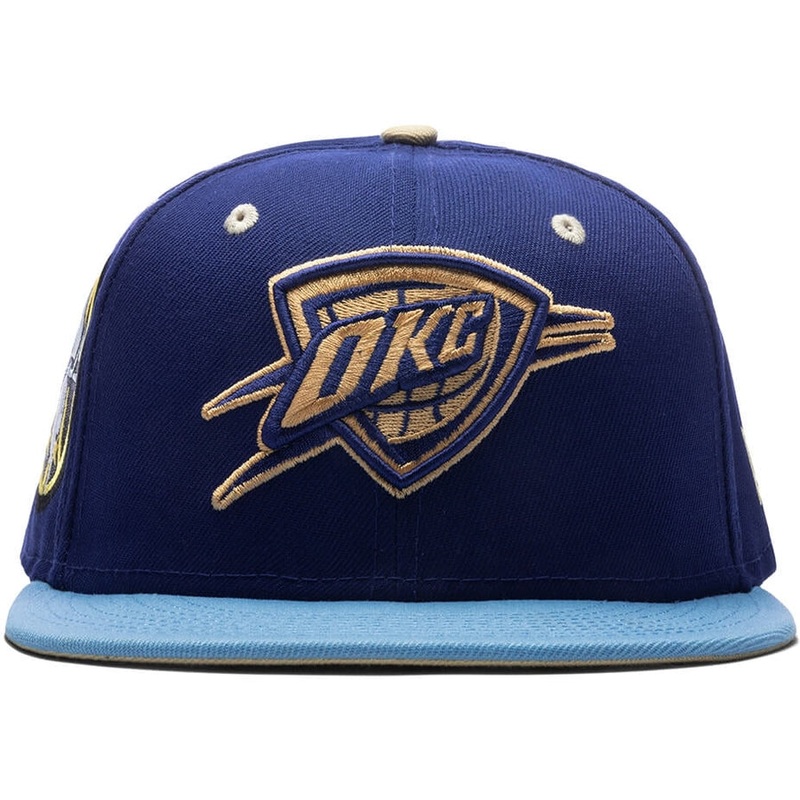 New Era x Feature Oklahoma Thunder Navy/Sky/Tan 2023 59FIFTY Fitted Hat