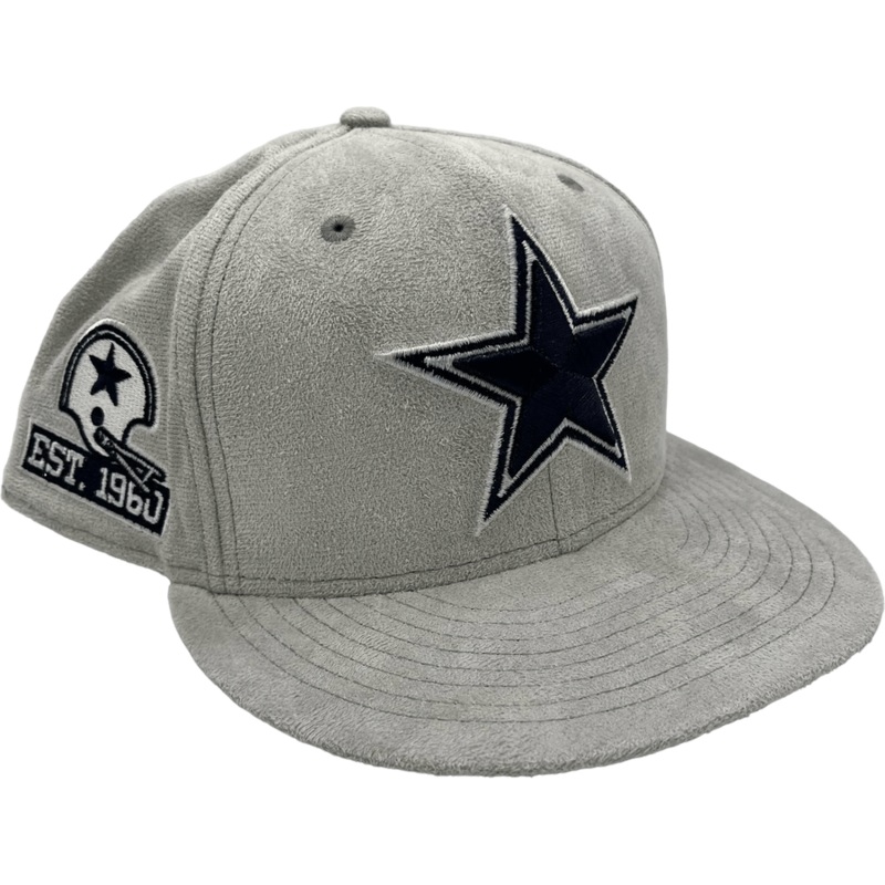 New Era x Pro Image Sports Dallas Cowboys Gray Metallic Suede 59FIFTY Fitted Hat