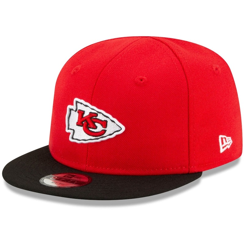 (Infant) Kansas City Chiefs New Era NFL 9FIFTY 950 Adjustable Cap Hat Red Crown Black Visor Team Color Logo (My 1st First)