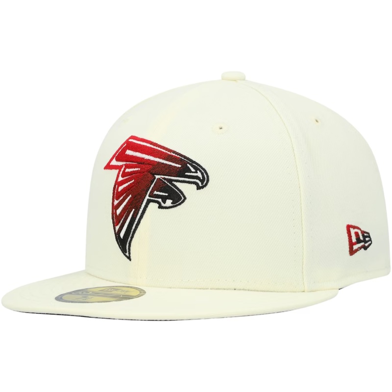 New Era Atlanta Falcons Alt Cream Chrome Color Dim 59FIFTY Fitted Hat