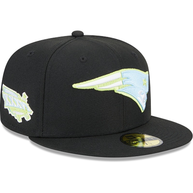 New Era New England Patriots Colorpack Black 2023 59FIFTY Fitted Hat