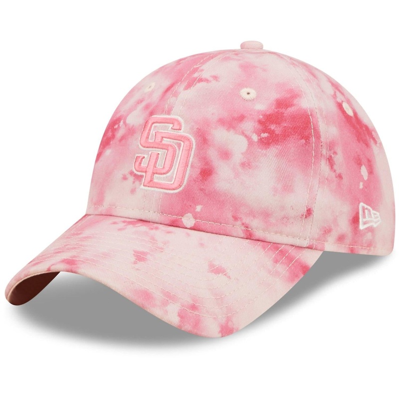 (Women) San Diego Padres New Era MLB 9TWENTY 920 Adjustable Cap Hat Pink/White Crown/Visor Pink/White Logo (2022 Mother’s Day)