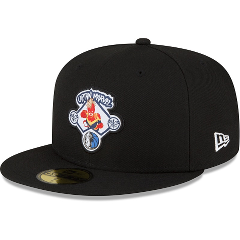 New Era Marvel X Dallas Mavericks Black 2023 59FIFTY Fitted Hat