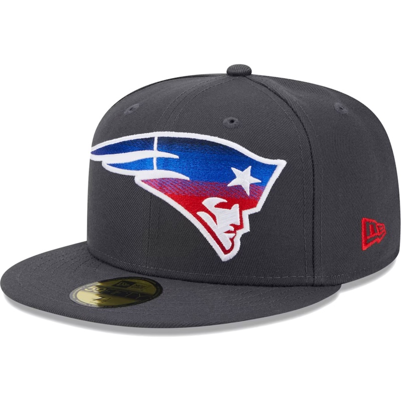 New Era New England Patriots Graphite Color Dim 59FIFTY Fitted Hat