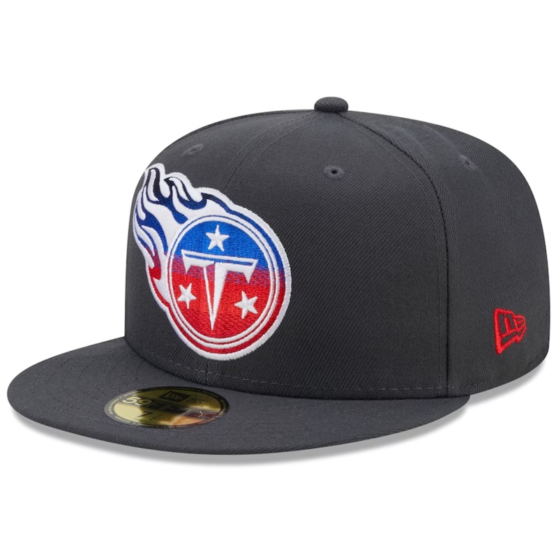 New Era Tennessee Titans Graphite Color Dim 59FIFTY Fitted Hat