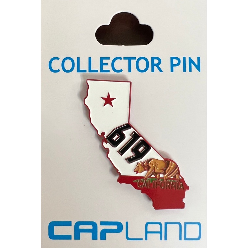 California Map 619 Collector Lapel Pin