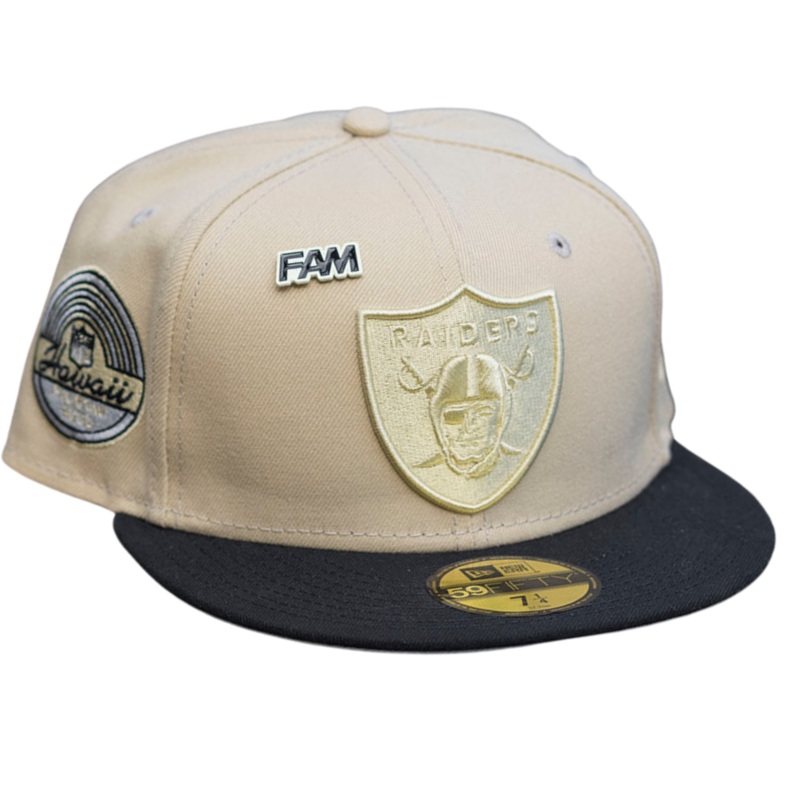 New Era Las Vegas Raiders Tan/Vegas Gold/Black 1980 Pro Bowl 59FIFTY Fitted Hat