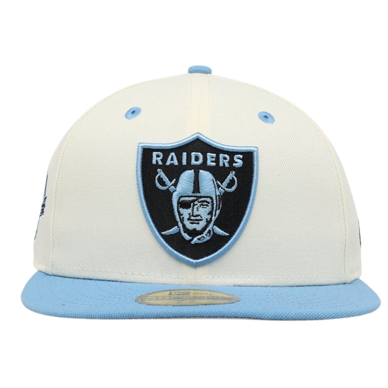 New Era Oakland Raiders ‘Chrome University Blue’ 59FIFTY Fitted Hat