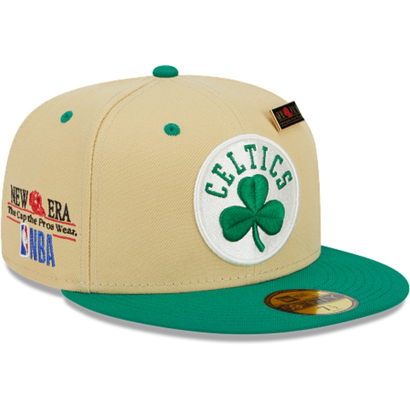 New Era Boston Celtics Tan ’59FIFTY Day’ 2023 59FIFTY Fitted Hat