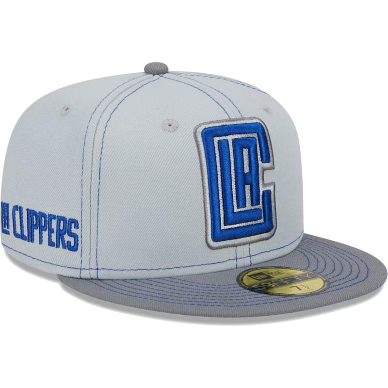 New Era LA Clippers Gray Color Pop 2023 59FIFTY Fitted Hat