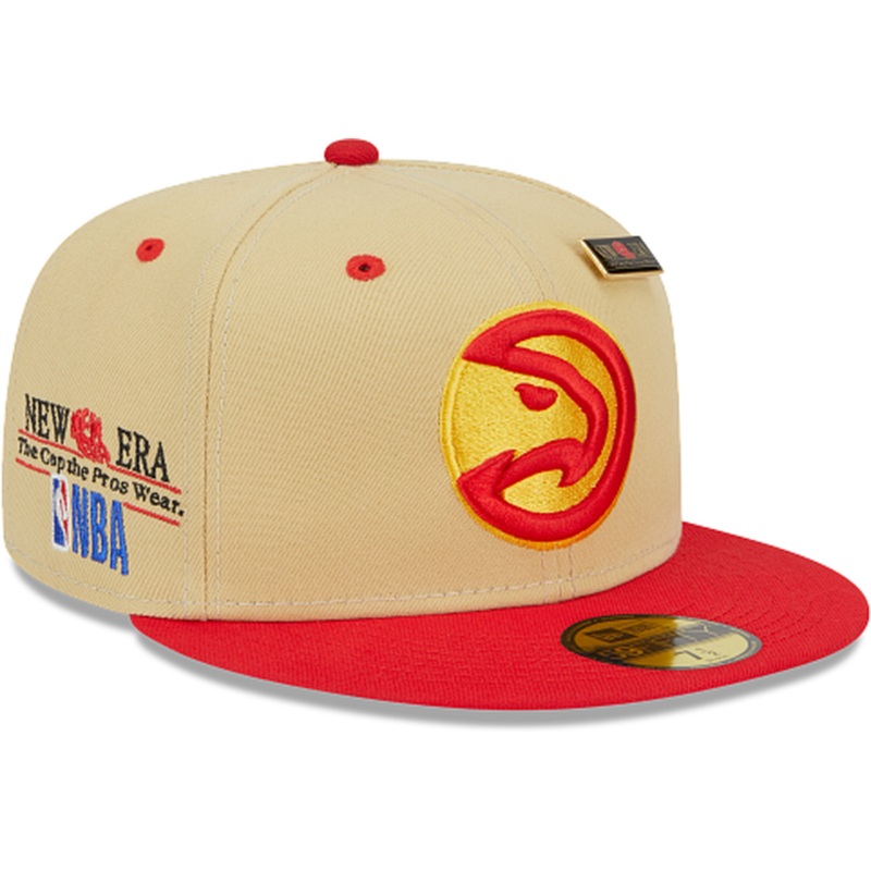 New Era Atlanta Hawks Tan ’59FIFTY Day’ 2023 59FIFTY Fitted Hat