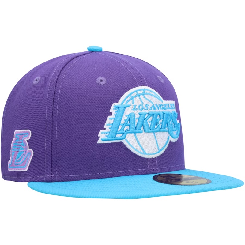 New Era Los Angeles Lakers Purple Vice 2023 59FIFTY Fitted Hat
