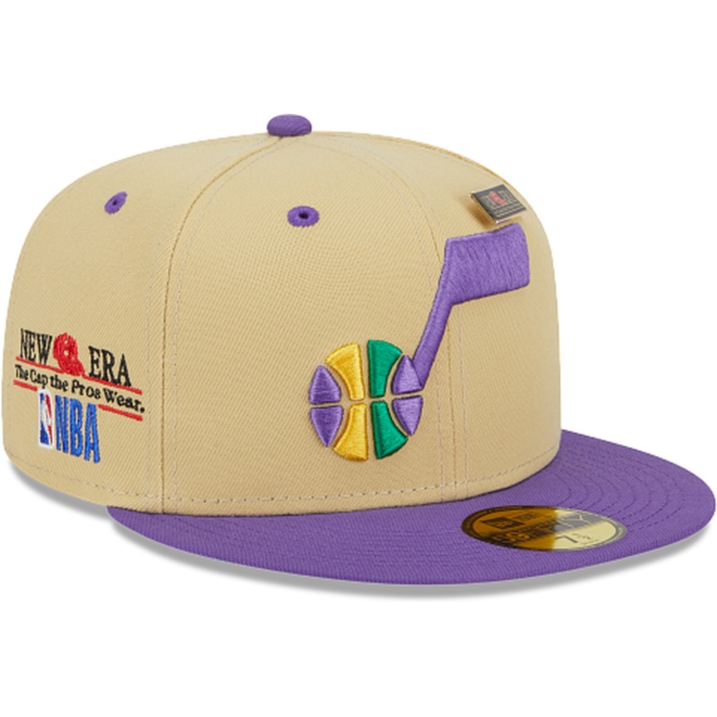 New Era Utah Jazz Tan ’59FIFTY Day’ 2023 59FIFTY Fitted Hat