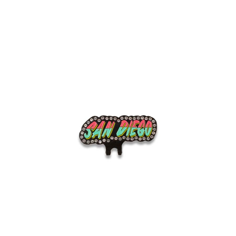 San Diego City Connect Color with White Stones Hat Clip