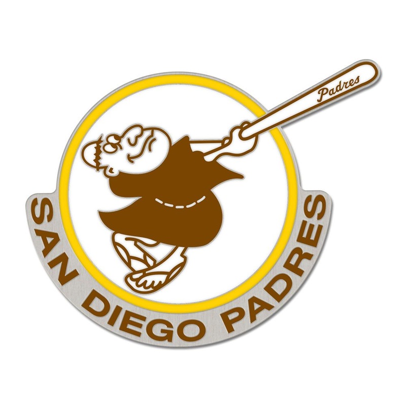San Diego Padres WinCraft MLB Swinging Friar Cooperstown Logo Lapel Pin