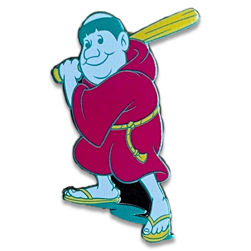 ( Exclusive) San Diego Padres WinCraft MLB City Connect Green/Magenta/Yellow Batting Friar Logo Lapel Pin