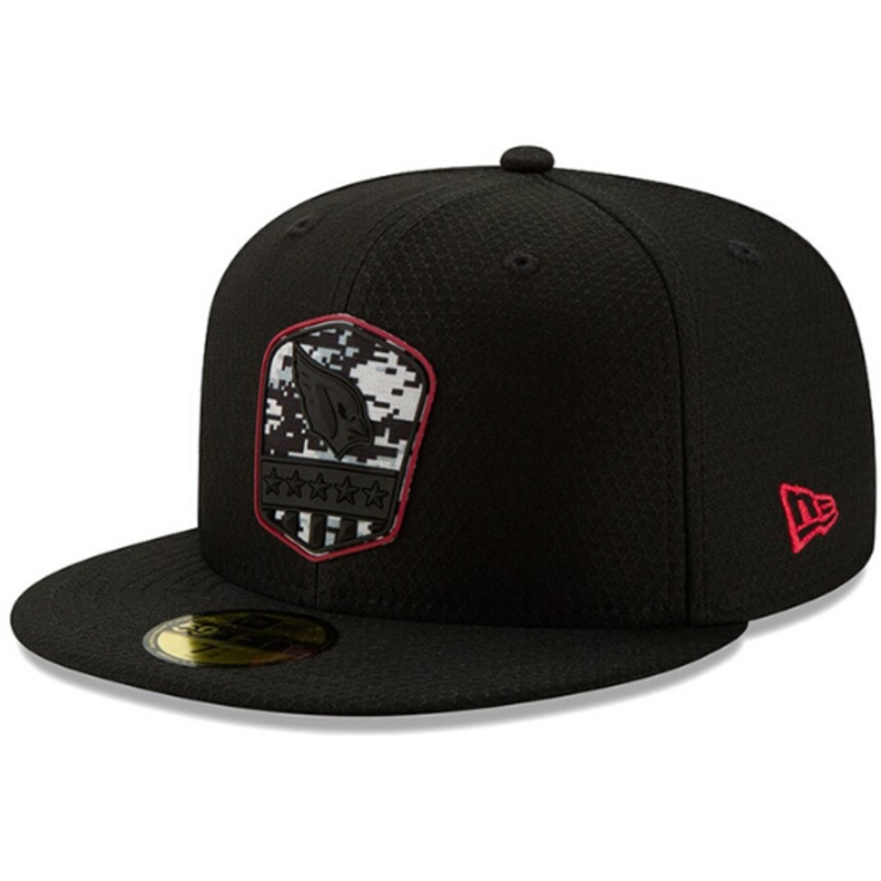 New Era Arizona Cardinals Black 2019 Salute to Service 59FIFTY Fitted Hat