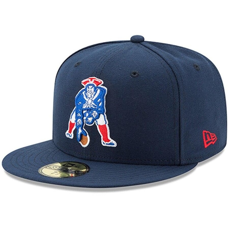 New Era New England Patriots Classic Logo Omaha 59FIFTY Fitted Hat