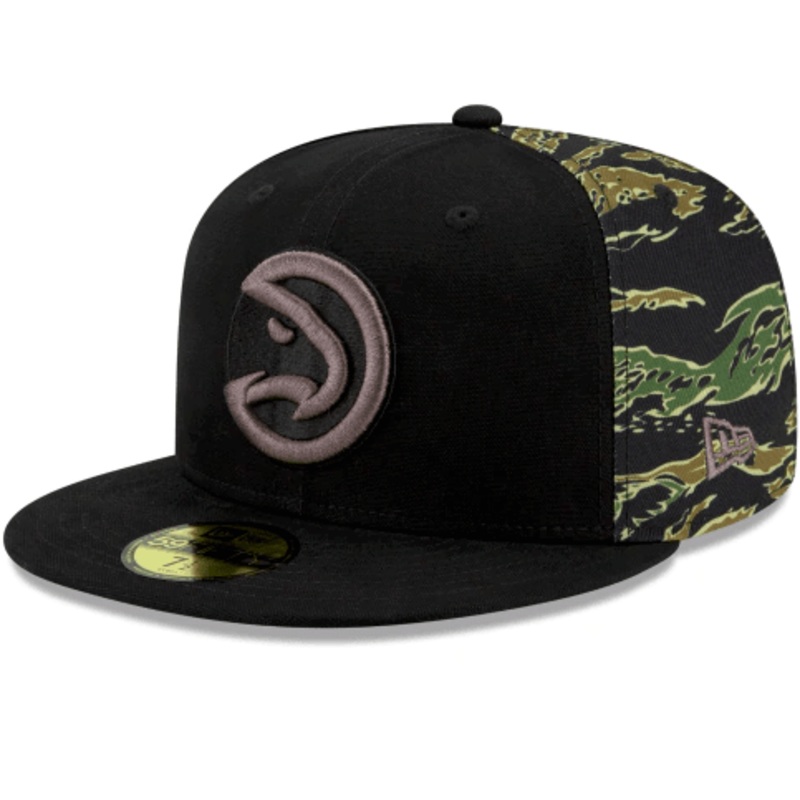 New Era Atlanta Hawks Camo Panel 59Fifty Fitted Hat