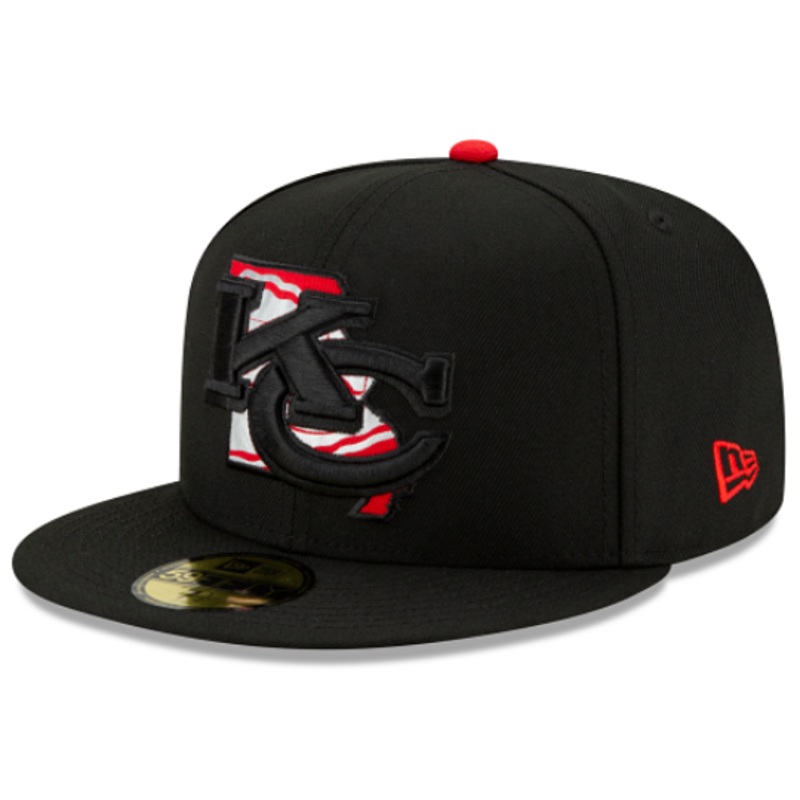 New Era Kansas City Chiefs State Logo Reflect Red Bottom Fitted Hat