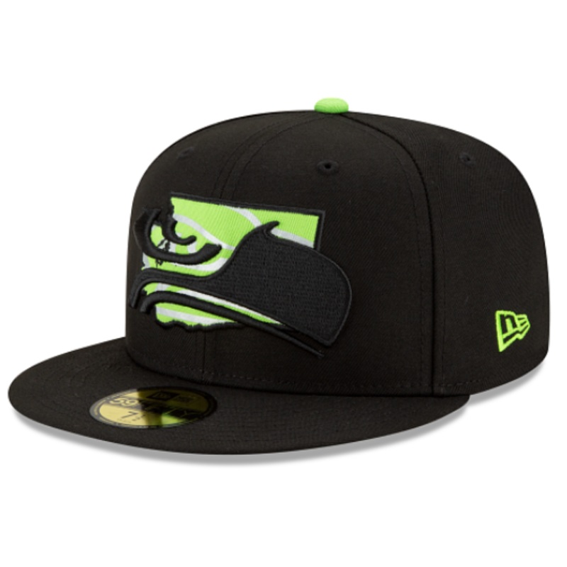 New Era Seattle Seahawks State Logo Reflect Fitted Hat