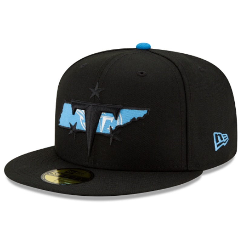 New Era State Logo Reflect Sky Bottom Tennessee Titans Fitted Hat