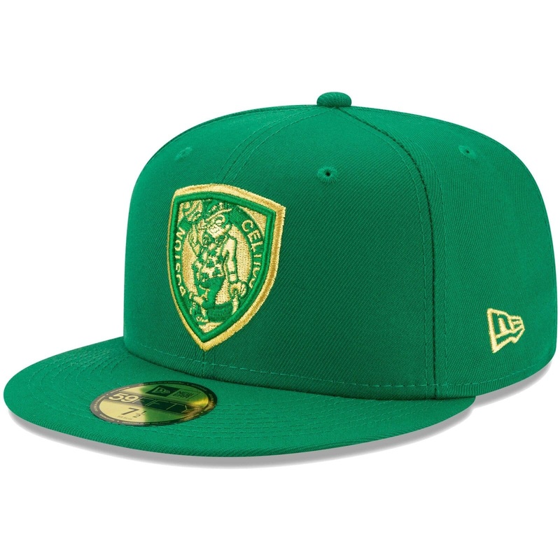 New Era Boston Celtics Kelly Green Shield 59Fifty Fitted Hat
