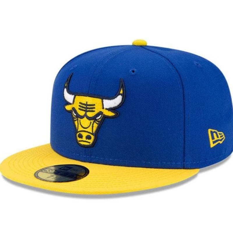 New Era Chicago Bulls Blue & Yellow Color Pack 59Fifty Fitted Hat