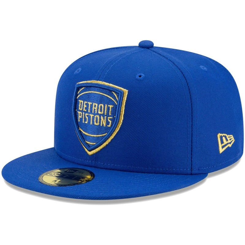 New Era Detroit Pistons Blue Shield 59Fifty Fitted Hat