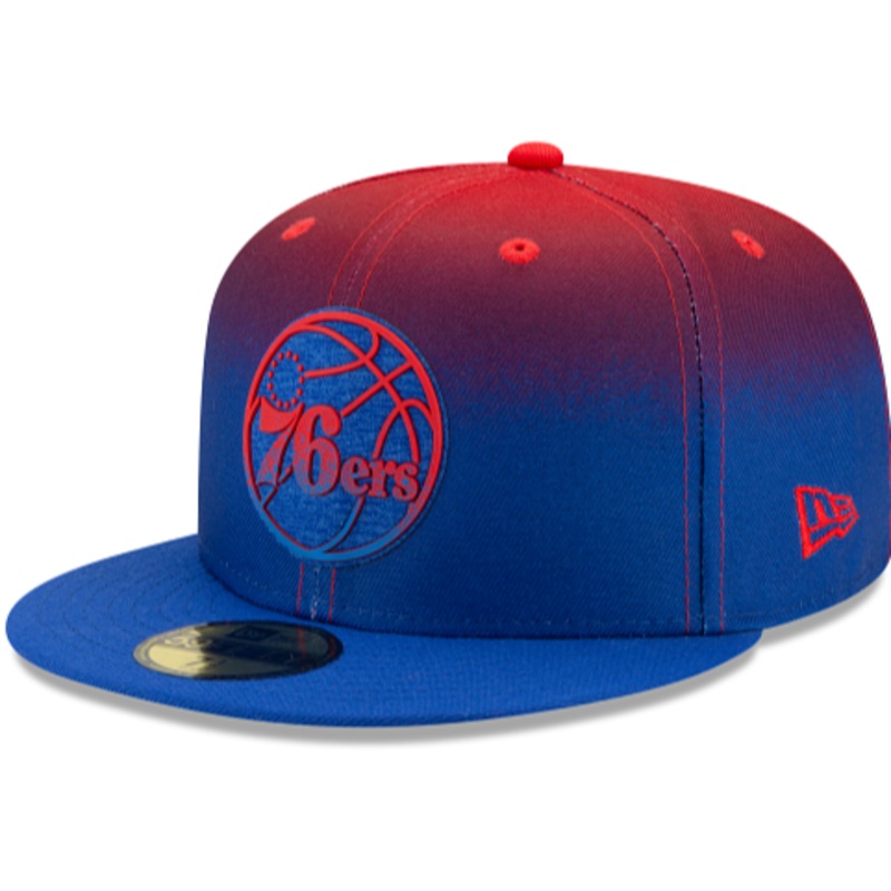 New Era Philadelphia 76ers Back Half 59Fifty Fitted Hat