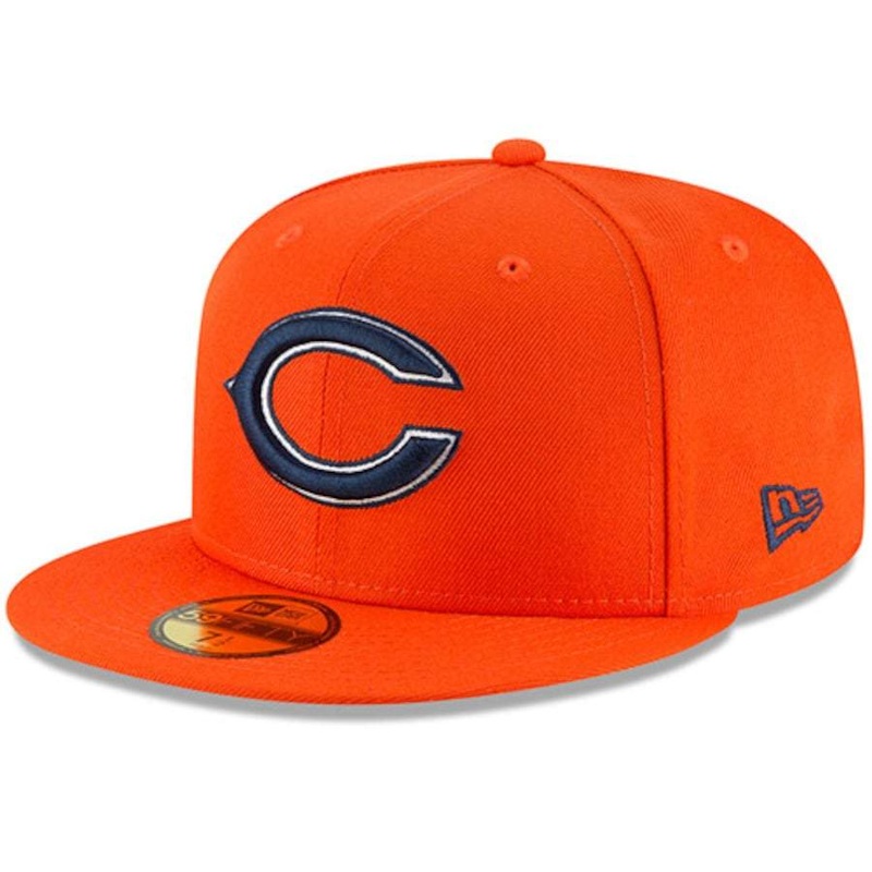 New Era Chicago Bears Orange Omaha 59FIFTY Fitted Hat