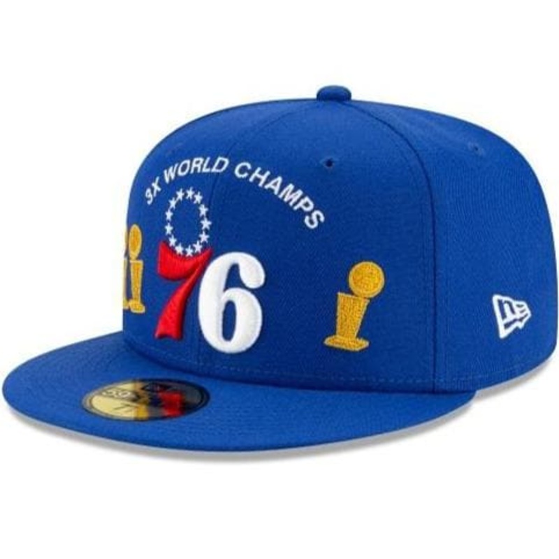 New Era Philadelphia 76ers Custom Trophy 2021 59FIFTY Fitted Hat