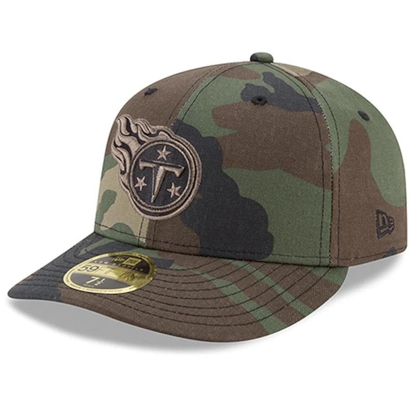 New Era Tennessee Titans Woodland Camo Low Profile 59FIFTY Fitted Hat