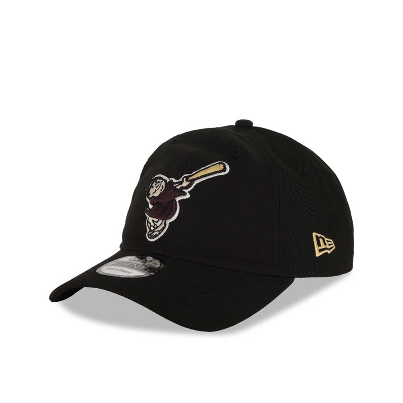San Diego Padres New Era MLB 9TWENTY 920 Adjustable Cap Hat Black Crown/Visor Maroon/Yellow Swinging Friar Logo Black UV