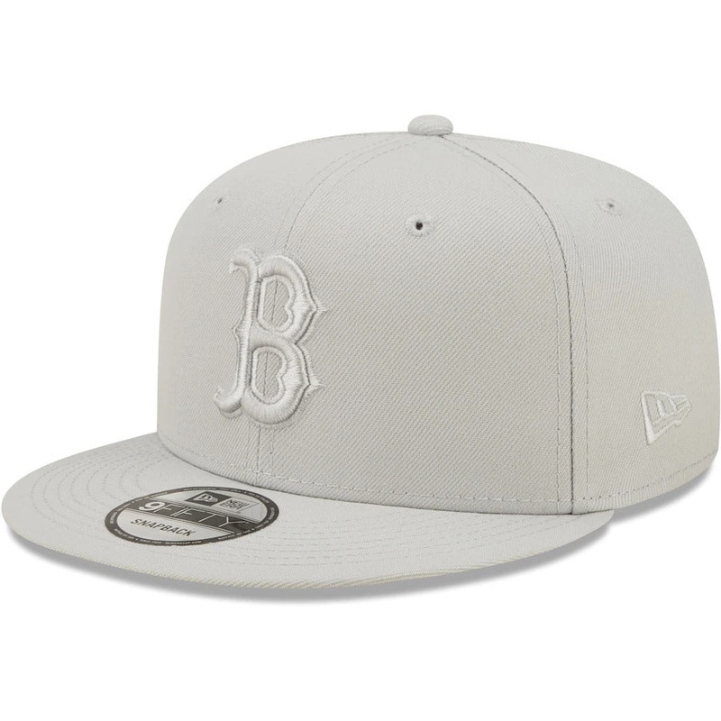 Boston Red Sox New Era MLB 9FIFTY 950 Snapback Cap Hat Gray Crown/Visor Gray Logo (Color Pack)