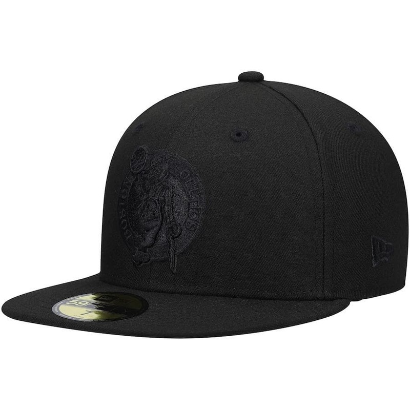 New Era Boston Celtics Black on Black 59Fifty Fitted Hat