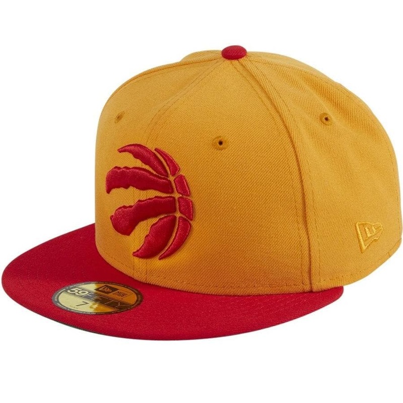 New Era Toronto Raptors Trophy Side Patch Light Orange 59FIFTY Fitted Hat
