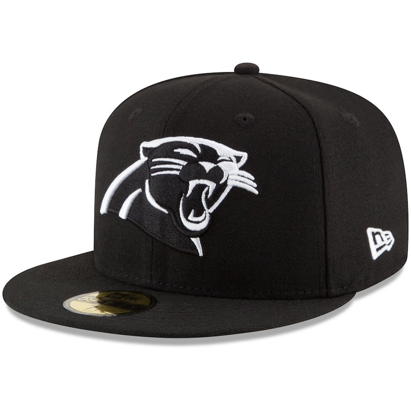 New Era Carolina Panthers Black B-Dub 59FIFTY Fitted Hat