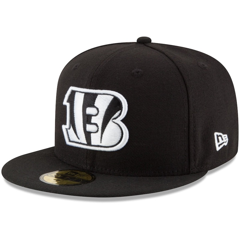 New Era Cincinnati Bengals Black B-Dub 59FIFTY Fitted Hat